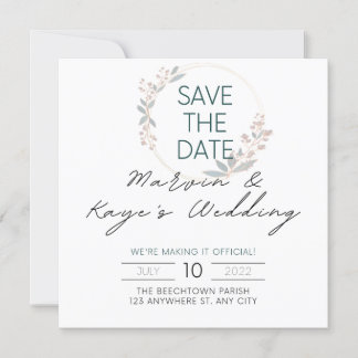  SAVE THE DATE || ベストプライス || 結婚式招待状  招待状