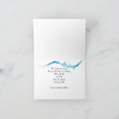 Save The Date-ベビーの呼気写真フレーム 案内状 (内部)