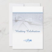 Save The Date ホワイトボウ | 結婚しよう ウェディング 招待状 (裏面)