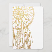 Save The Date ボヘミアンドリームキャッチャー 偽のゴールドフォイル セーブザデート (裏面)