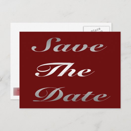 Save The Date ポストカード (正面/裏面)