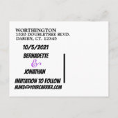 SAVE THE DATE ポストカード (裏面)