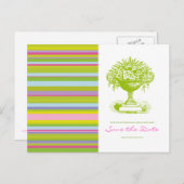 SAVE THE DATE, ポストカード, カラフルでおしゃれなデザイン 案内ポストカード (正面/裏面)