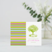 SAVE THE DATE, ポストカード, カラフルでおしゃれなデザイン 案内ポストカード (スタンド正面)