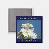 Save the Date!マグネット結婚の花 マグネット (正面/裏面)
