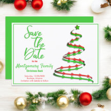「Save The Date」| モダンなクリスマスツリー