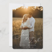 Save the Date, モダンBoho Photo Save the Date 招待状 (正面)