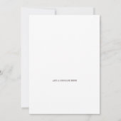 Save the Date ラグジュアリーな花の招待状 招待状 (裏面)