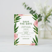 Save The Date | リゾートウェディング ポストカード (スタンド正面)