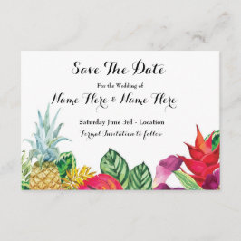 Save The Date ルアウ ラスティック アロハ トロピカル ライト セーブザデート