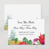 Save The Date ルアウ ラスティック アロハ トロピカル ライト セーブザデート (正面/裏面)