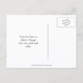 Save The Date ワイルドコロンビアの花 案内ポストカード (裏面)