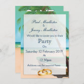 Save the Date ヴィンテージ漁船 招待状 (正面/裏面)