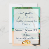 Save the Date ヴィンテージ漁船 招待状 (正面)