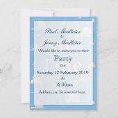 Save the Date ヴィンテージ空と雲の招待状 招待状 (正面)