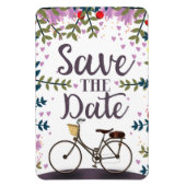 Save The Date ヴィンテージ自転車 マグネット (縦)