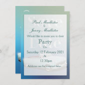 Save the Date ヴィンテージ クラシック カー 招待状 (正面/裏面)