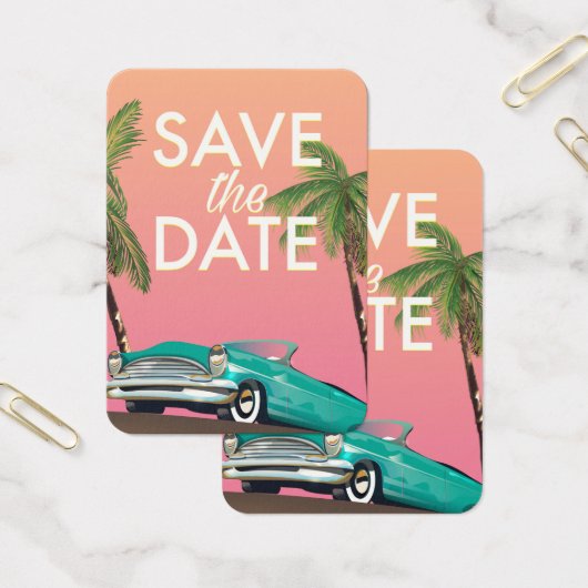 Save the Date ヴィンテージ コンバーチブル カー (オフィス)