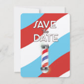 Save the Date ヴィンテージ バーバー ショップ (裏面)