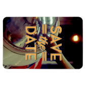 Save the Date ヴィンテージ プロペラ機 マグネット (横)