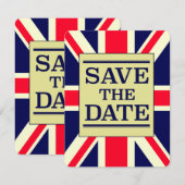 Save the Date ヴィンテージ ユニオンジャック (正面/裏面)
