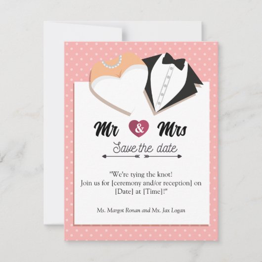 Save the date! 出欠カード (正面)