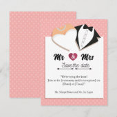 Save the date! 出欠カード (正面/裏面)