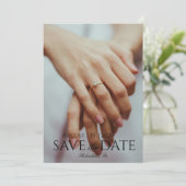 Save The Date- 大きな写真  招待状 (スタンド正面)
