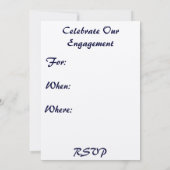 Save the Date/婚約/ 彼は指輪を彼女に贈った! 招待状 (裏面)