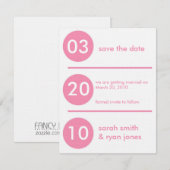 Save the Date 招待状 (正面/裏面)