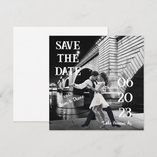 Save the Date 招待状 (正面/裏面)