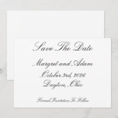 Save The Date 招待状 (正面/裏面)