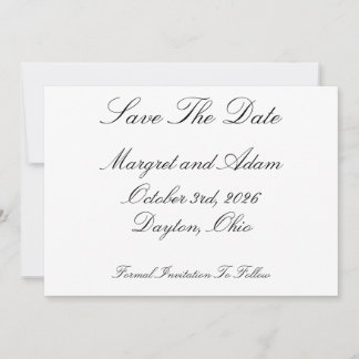 Save The Date 招待状