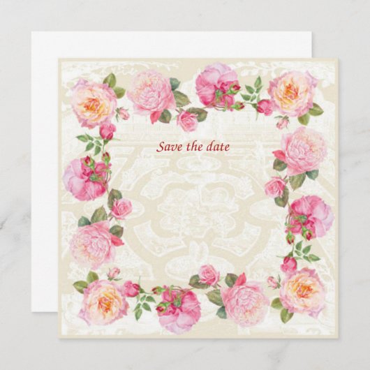 Save the date 招待状 (正面/裏面)