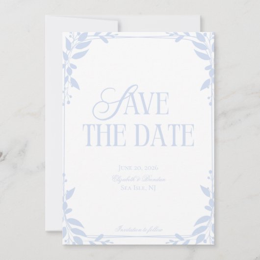 Save The Date 招待状 (正面)