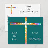 Save the Date - 招待状 (正面/裏面)