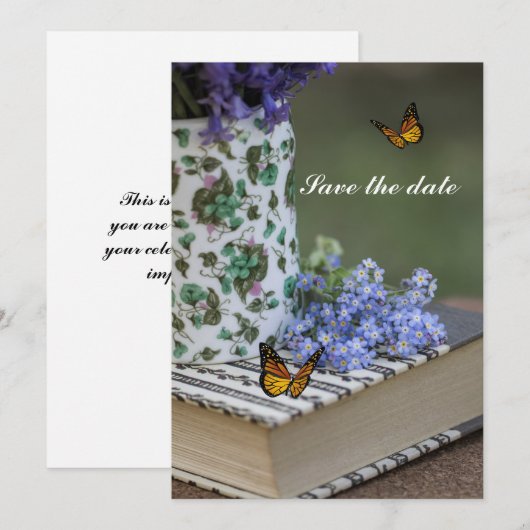 Save The Date 招待状 (正面/裏面)