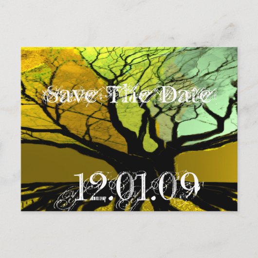 Save The Date - 根っこ 案内ポストカード (正面)
