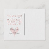 Save the Date 水彩花束 案内ポストカード (裏面)