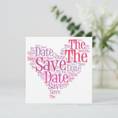 Save the date - 淡いピンク系 セーブザデート (スタンド正面)