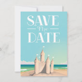 Save the Date 砂の城 招待状 (裏面)