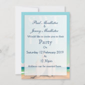 Save the Date 砂の城 招待状 (正面)