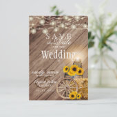 Save the Date 素朴 Wood Barrel – ひまわり セーブザデート (スタンド正面)