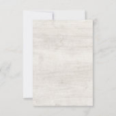 Save The Date 素朴 Wood & Eucalyptus Botanical 招待状 (裏面)