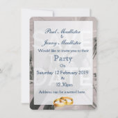 Save the Date 航空写真 招待状 (正面)