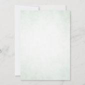 Save the Date 花のウェディング グリーン カレンダー セーブザデート (裏面)