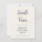 Save the Date 花束テンプレート セーブザデート (裏面)