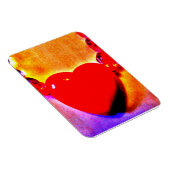 Save the Date 赤いハートのネックレス マグネット (右側)