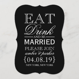Save the Date | 食べて、飲んで、楽しんで 招待状
