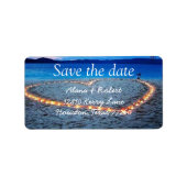 Save the date address labels ラベル (正面)